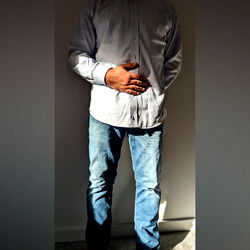 Fashionable Model in Stylish Jeans