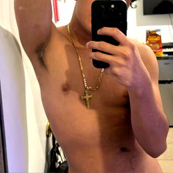 Miguel Bonilla Shirtless, Golden Cross Necklace