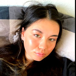 A Model's Intense Gaze