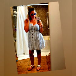 Sugar Tits in Bathrobe and Sandals