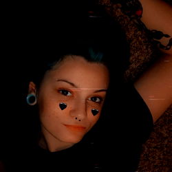 Maddie Mayhem in a cozy, candid setting