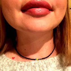 Woman's Lips with Necklace