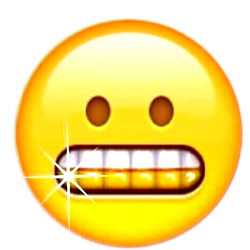 Emoticon Face with Open Mouth and Toothy Smile