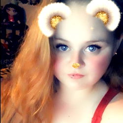 Model Angel Dust with Bottle of Wine and a Bear