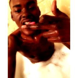 Auburn-haired model in a bathroom