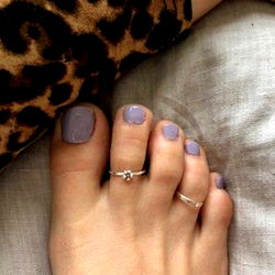 Chic and Trendy Nail Polish and Toes, Showcasing a Vibrant Toe Polish Trend