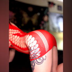 Lilyona, OnlyFans Model, Stunning in Red Lingerie