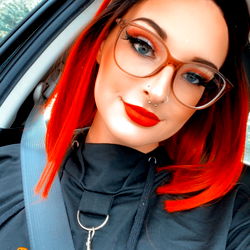 Harley Hex in Stylish Red Hair and Glasses