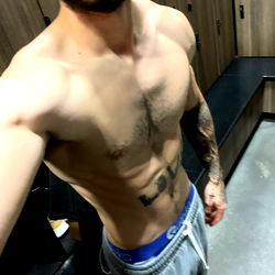 King Papi in Gym Selfie