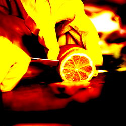 Expert Juicing a Fresh Orange in Serbia