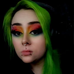 Vividly Colorful Makeup Look