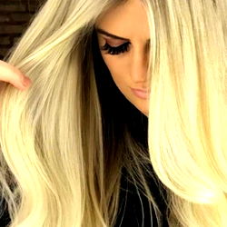 Stylish Blonde Hair with Bangs and Highlights, Long Layered Bob with Light Brown Ends