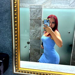 Liinaaa, Onlyfans Model with Blue Dress in Mexico