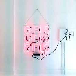 Artistic Neon Sign in a Modern Space