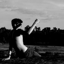 Beautiful Model Andrew Poses