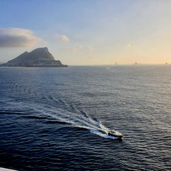 Scenic Ocean View with Boat