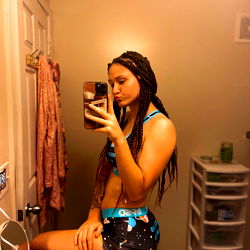 Stylish Athlete in Bathing Suit