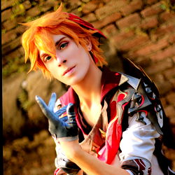 Filippo Sortino in Cosplay as a Vocaloid Character
