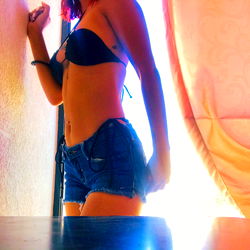 A Model in a Rustic Setting