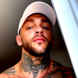 Atlantic Tattooed Man in Profile