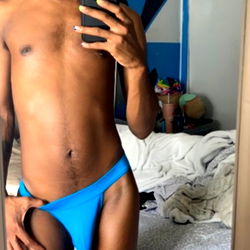 AdoreMe, OnlyFans Model Posing in Blue Bikini