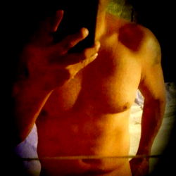 Chubby Man in Shirtless Photo