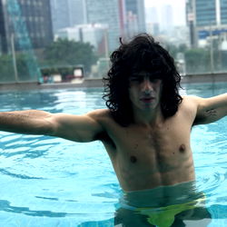 Marylรฉne Balisto, OnlyFans Model, in a Swimming Pool