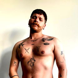 Adelaide-born Model Ben Shows Off His Tattoos