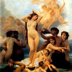 BadgalClaptrap - Artwork Featuring Nude Woman with Surrounding Figures