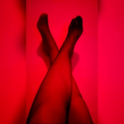 Sexy Stockings in Red Background