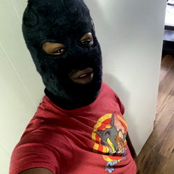 Hilarious Masked Individual Posing