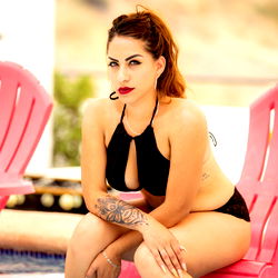 Julieta Mex, Elegant OnlyFans Model by the Pool