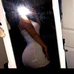 Sexy OnlyFans Model Princess in Tight White Dress