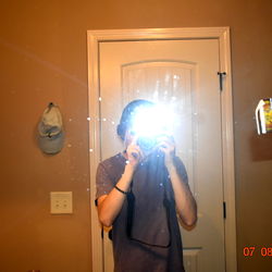 A person taking a selfie