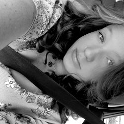 Amber on the Car Seat