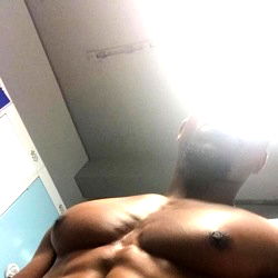 Fitness Model Dchocolate Showcases His Muscular Physique