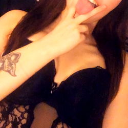 Sexy Lingerie Model in Black Lace Bra