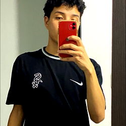 Stylish Selfie of a Man in Black and White