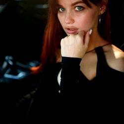 Arnika Lou: A Model's Elegance in Black and White