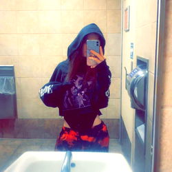 Christy's Selfie in a Restroom