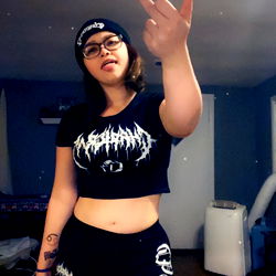 Jocelyn Marie in a Black Tank Top