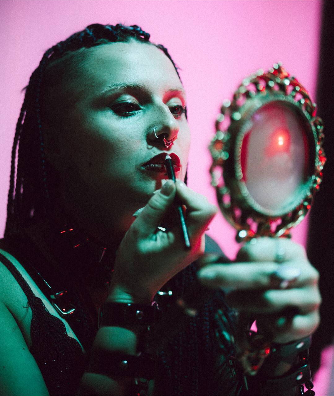 Apricot jam on your lips photo