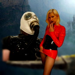 Adult Fairytales Model in Futuristic Fashion Photoshoot