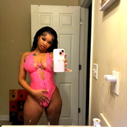Onlyfans Model in Pink Lingerie Poses for Selfie