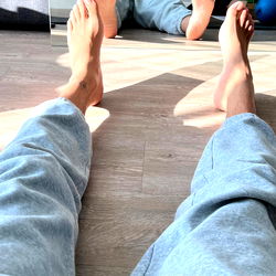 Candid Moment: Feet Chillin' Indoors