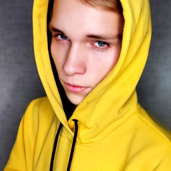 A Fashionable Look: Patrick with His Hoodie