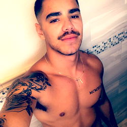 Ripped and Tattooed Fitness Model from Miami