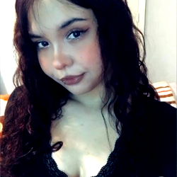 Girl in Black Shirt with Curly Hair, Onlyfans Model Maga