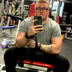 Fitness Enthusiast Aaron Morgan at the Gym