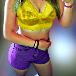 Onlyfans Model Andrew in Purple Shorts